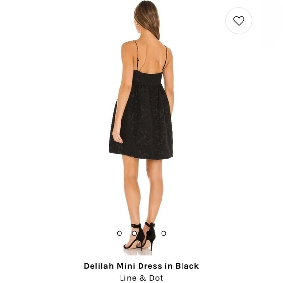 Line & Dot Delilah Mini Dress in Black size Small  New Womens cocktail - Picture 2 of 11